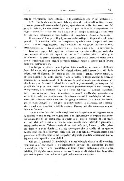 Folia medica periodico trimensile di patologia e clinica medica