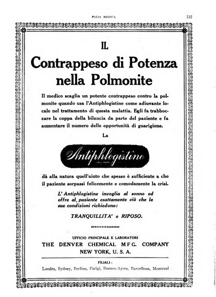 Folia medica periodico trimensile di patologia e clinica medica