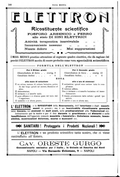 Folia medica periodico trimensile di patologia e clinica medica