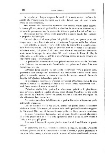 Folia medica periodico trimensile di patologia e clinica medica