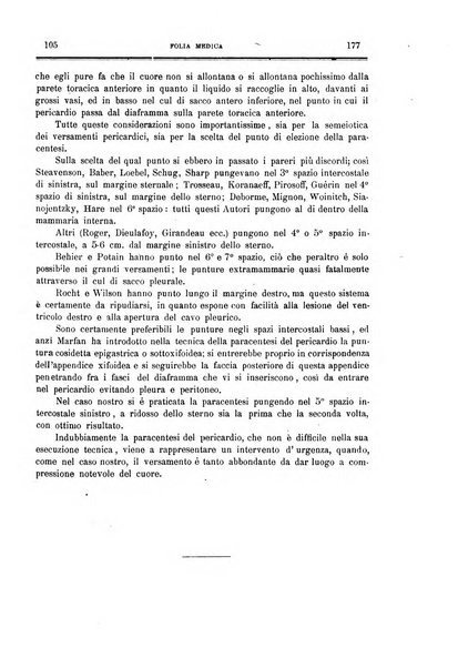 Folia medica periodico trimensile di patologia e clinica medica