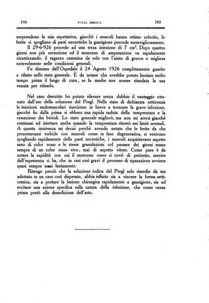 Folia medica periodico trimensile di patologia e clinica medica