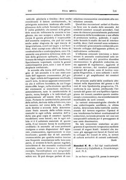 Folia medica periodico trimensile di patologia e clinica medica