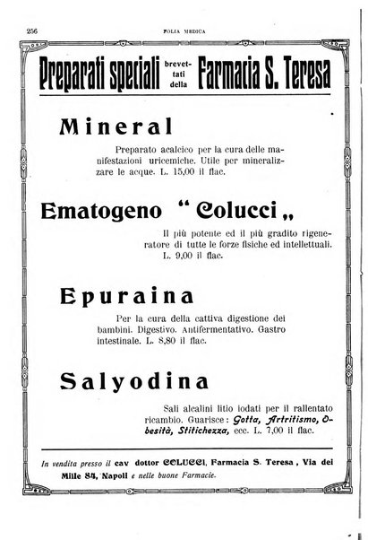 Folia medica periodico trimensile di patologia e clinica medica