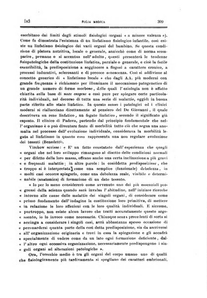 Folia medica periodico trimensile di patologia e clinica medica