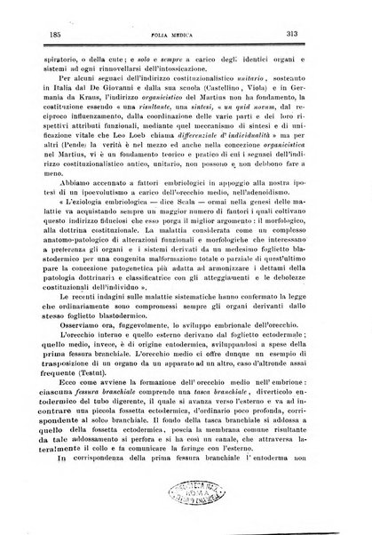 Folia medica periodico trimensile di patologia e clinica medica