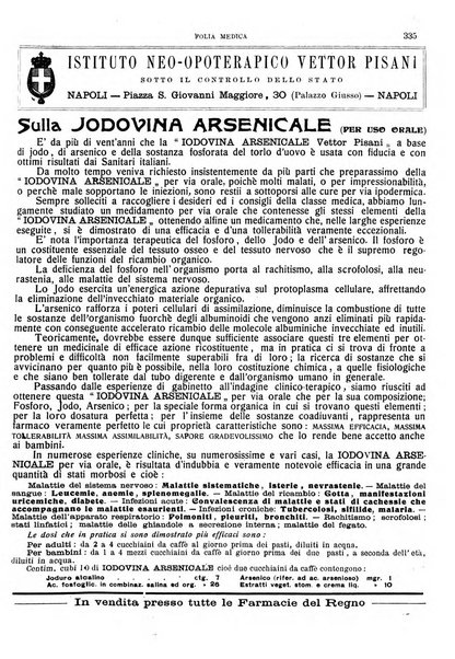 Folia medica periodico trimensile di patologia e clinica medica