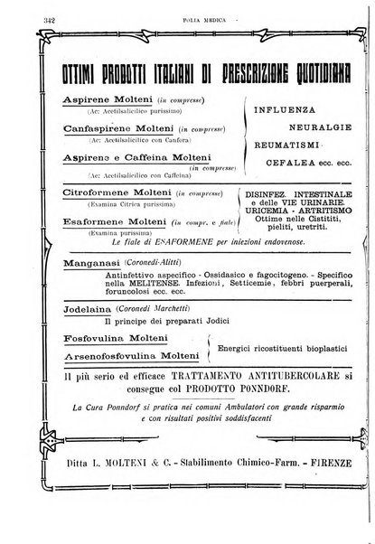 Folia medica periodico trimensile di patologia e clinica medica