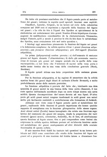 Folia medica periodico trimensile di patologia e clinica medica