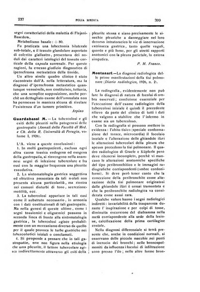 Folia medica periodico trimensile di patologia e clinica medica