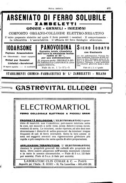 Folia medica periodico trimensile di patologia e clinica medica