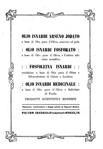 Folia medica periodico trimensile di patologia e clinica medica