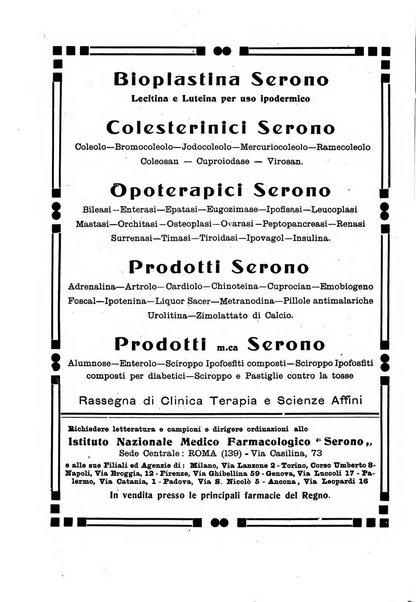 Folia medica periodico trimensile di patologia e clinica medica