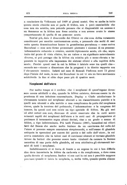 Folia medica periodico trimensile di patologia e clinica medica