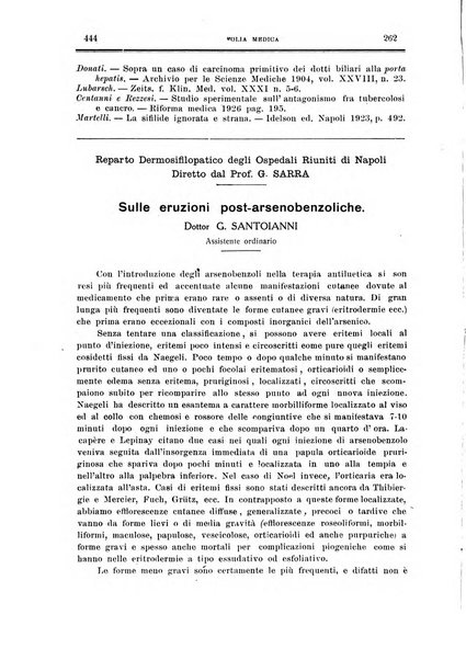 Folia medica periodico trimensile di patologia e clinica medica