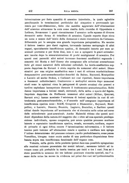 Folia medica periodico trimensile di patologia e clinica medica