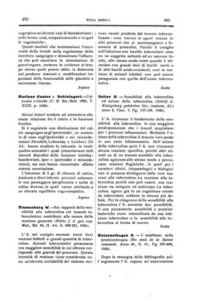 Folia medica periodico trimensile di patologia e clinica medica