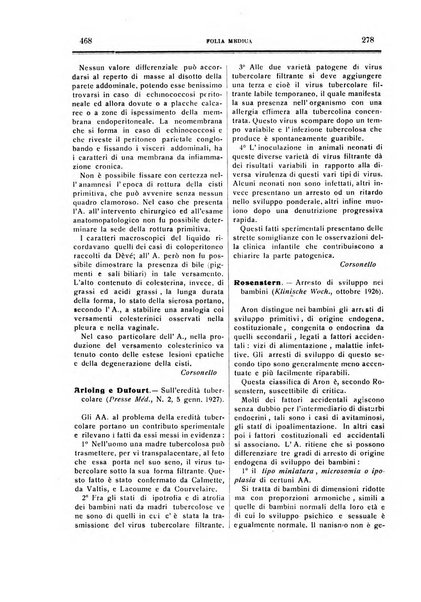 Folia medica periodico trimensile di patologia e clinica medica