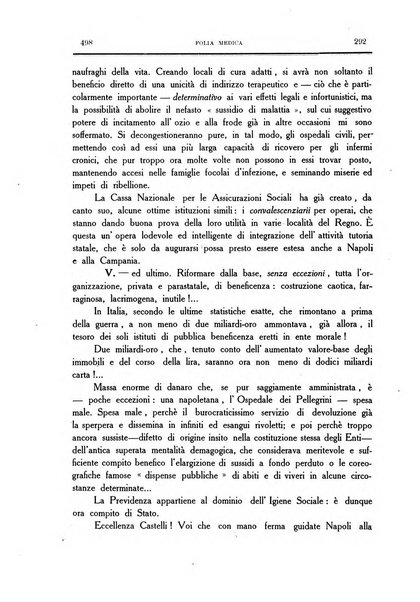 Folia medica periodico trimensile di patologia e clinica medica