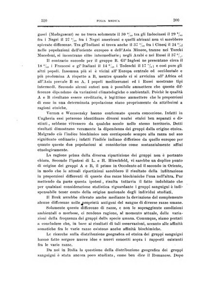 Folia medica periodico trimensile di patologia e clinica medica