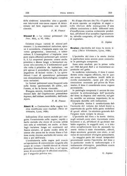 Folia medica periodico trimensile di patologia e clinica medica