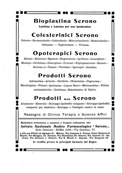 Folia medica periodico trimensile di patologia e clinica medica