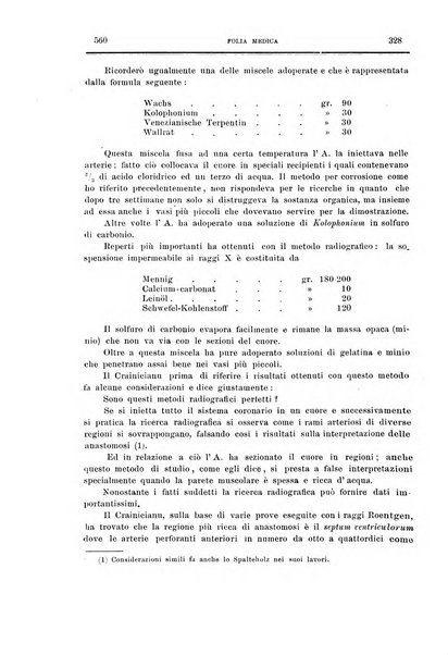 Folia medica periodico trimensile di patologia e clinica medica