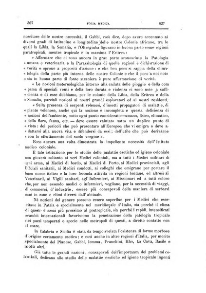 Folia medica periodico trimensile di patologia e clinica medica