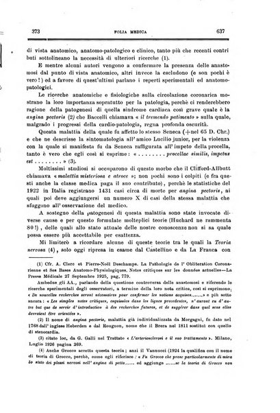 Folia medica periodico trimensile di patologia e clinica medica