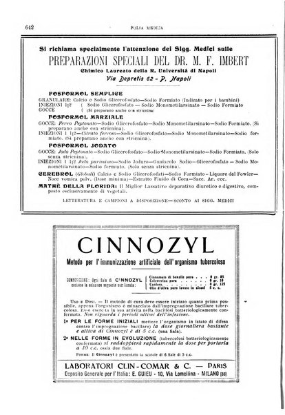 Folia medica periodico trimensile di patologia e clinica medica