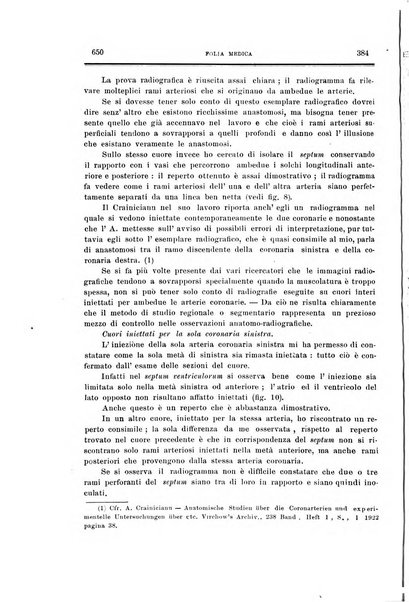 Folia medica periodico trimensile di patologia e clinica medica