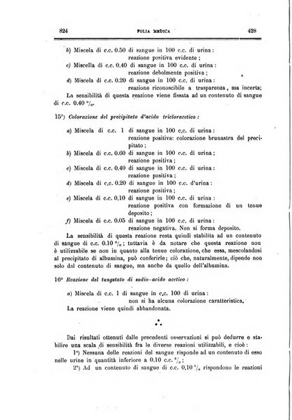 Folia medica periodico trimensile di patologia e clinica medica