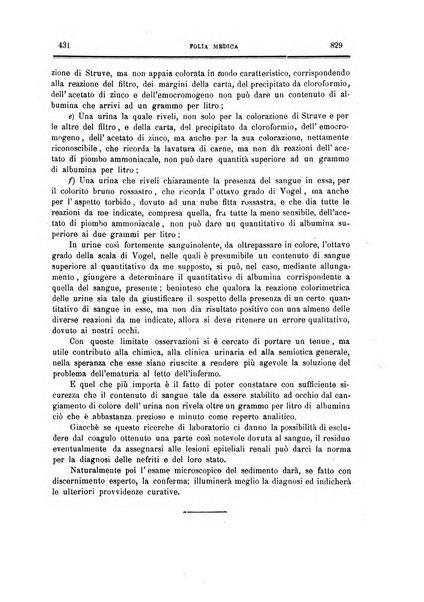 Folia medica periodico trimensile di patologia e clinica medica