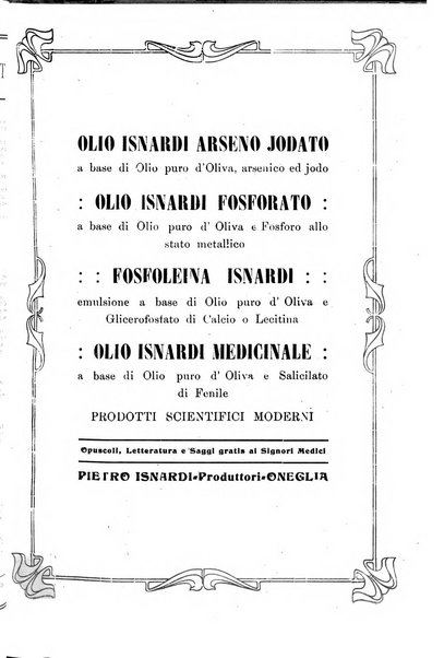 Folia medica periodico trimensile di patologia e clinica medica