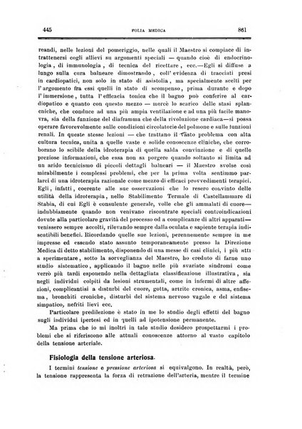 Folia medica periodico trimensile di patologia e clinica medica