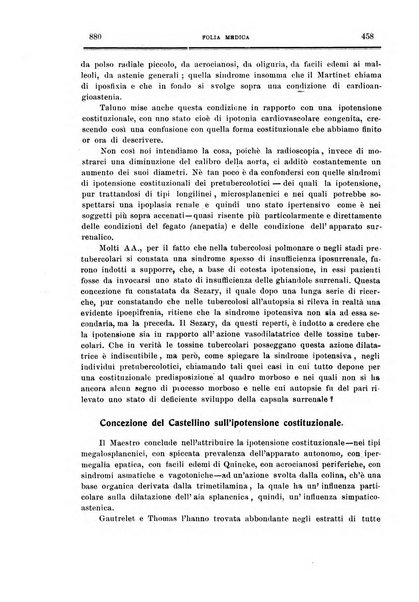 Folia medica periodico trimensile di patologia e clinica medica