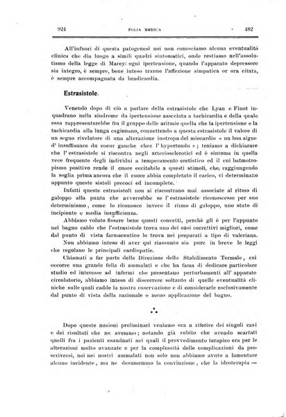 Folia medica periodico trimensile di patologia e clinica medica