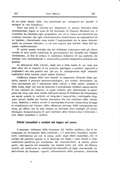 Folia medica periodico trimensile di patologia e clinica medica