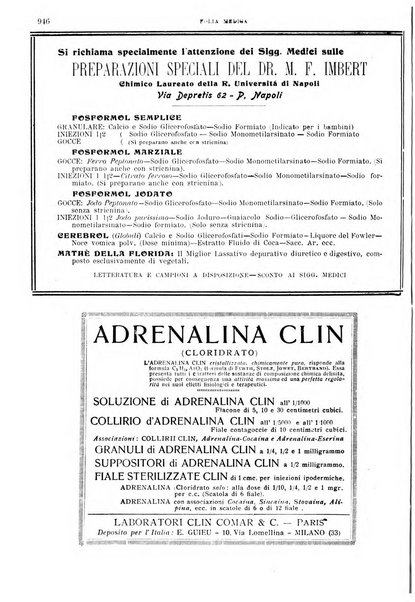 Folia medica periodico trimensile di patologia e clinica medica