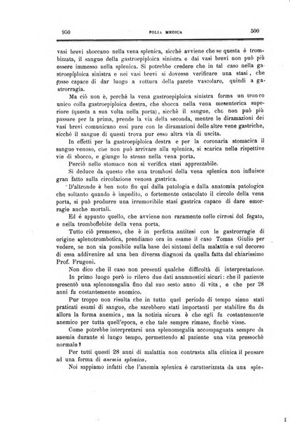 Folia medica periodico trimensile di patologia e clinica medica