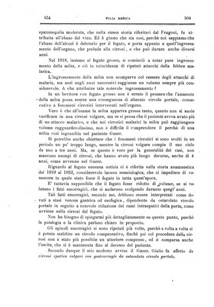 Folia medica periodico trimensile di patologia e clinica medica