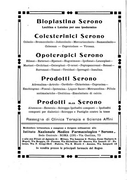 Folia medica periodico trimensile di patologia e clinica medica