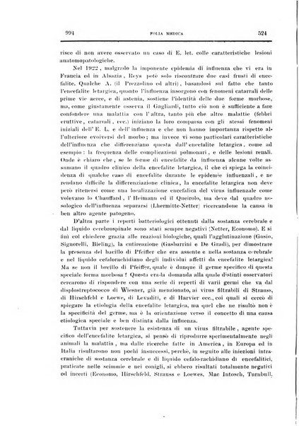 Folia medica periodico trimensile di patologia e clinica medica