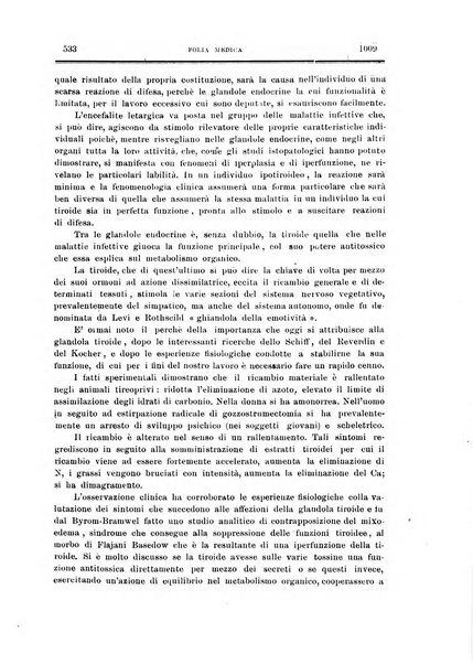 Folia medica periodico trimensile di patologia e clinica medica