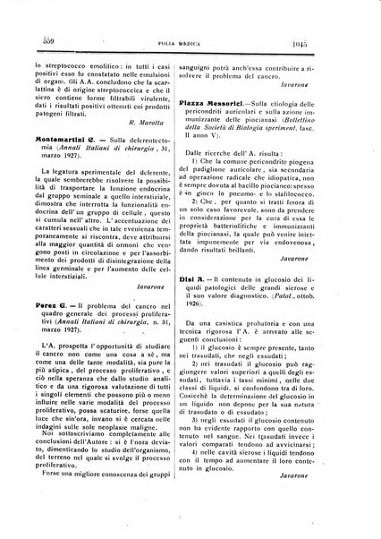 Folia medica periodico trimensile di patologia e clinica medica