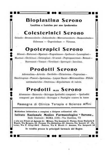 Folia medica periodico trimensile di patologia e clinica medica