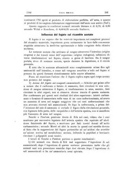 Folia medica periodico trimensile di patologia e clinica medica