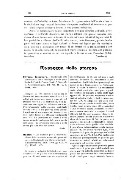 Folia medica periodico trimensile di patologia e clinica medica