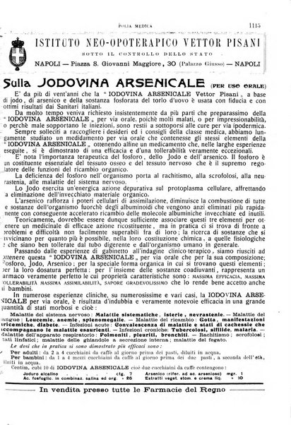 Folia medica periodico trimensile di patologia e clinica medica