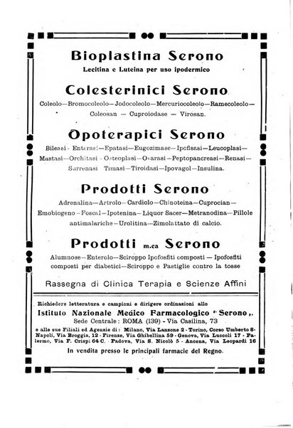 Folia medica periodico trimensile di patologia e clinica medica